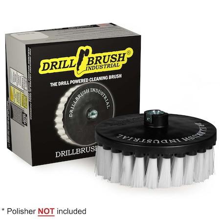 DRILLBRUSH Carpet Cleaner Scrub Brush for Variable Speed Polisher- 7 Inch 7in-L-W-T-DB